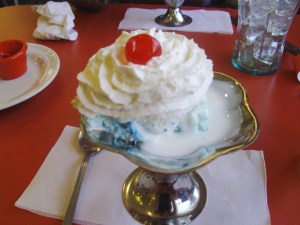 Traditional post-conference sundae