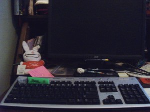 I think there is still Olivia hair in the keyboard...